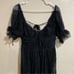 Free People Black Dear Jane Lace Midi Dress NEW S