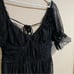 Free People Black Dear Jane Lace Midi Dress NEW S