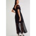 Free People Black Dear Jane Lace Midi Dress NEW S