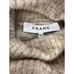 FRAME Size Small Swingy Marled-knit Oatmeal TurtleNeck Wool Alpaca Stretch Sweat