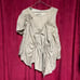 Vintage Drape Design Top in Beige