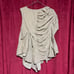 Vintage Drape Design Top in Beige