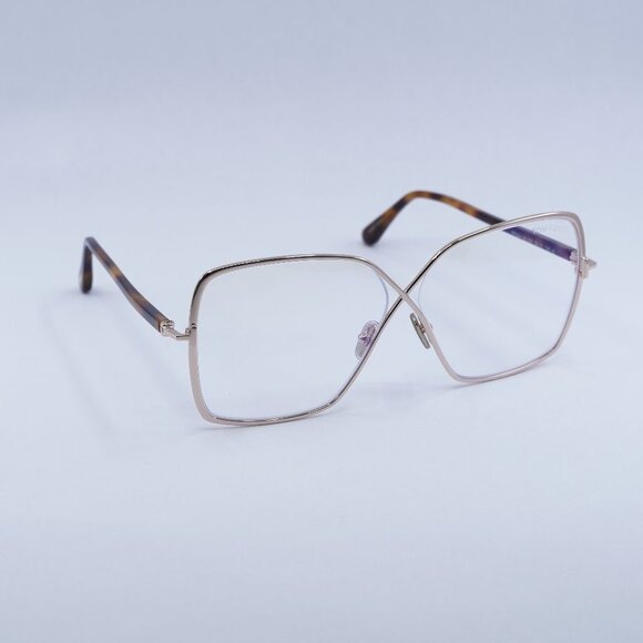 New Tom Ford FT5841-B 028 Eyeglasses - Gold Frame 59mm