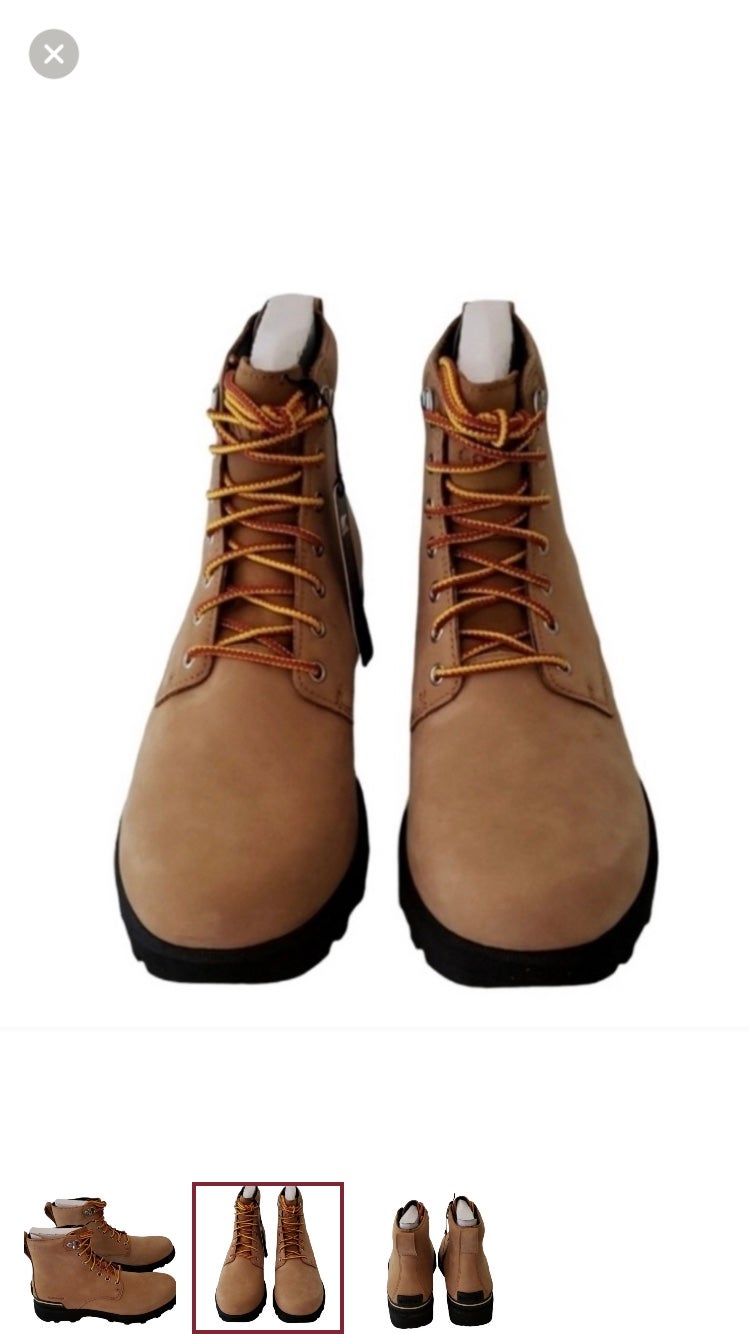 NIB SOREL CARIBOU SIX WP MENS BOOTS BUFF/CHAMOIS WATERPROOF SIZES 9.5