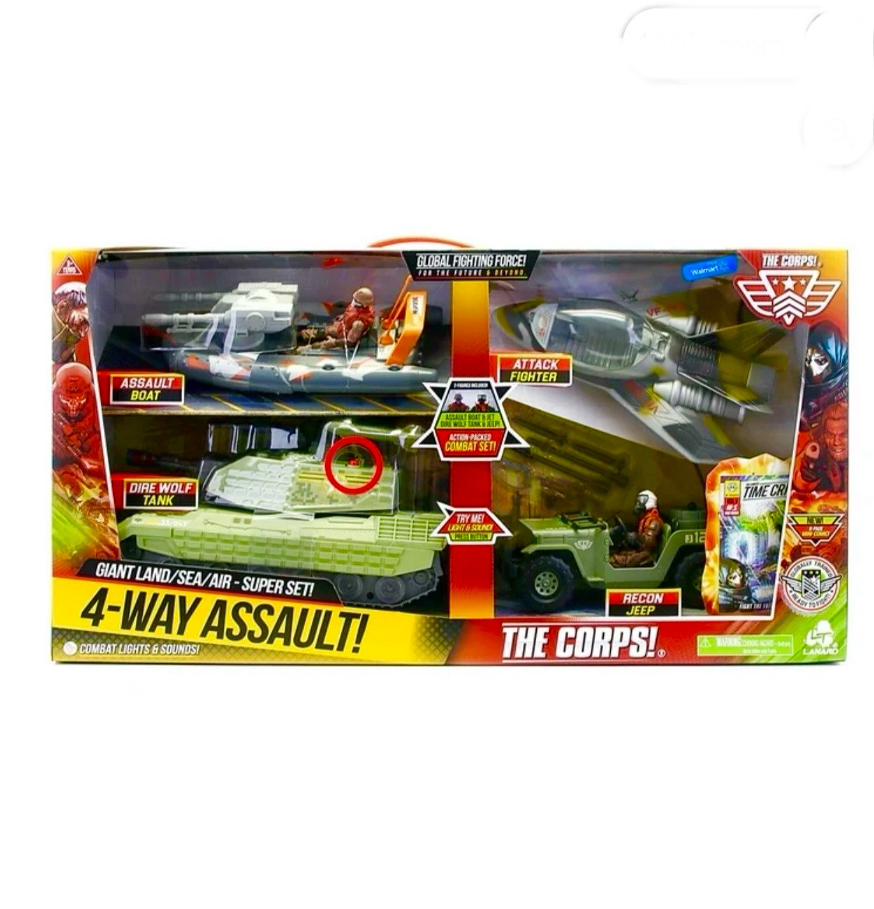NIB Army Play Set Corps Toy Military Action Figures Comic Book kids boys Gift
