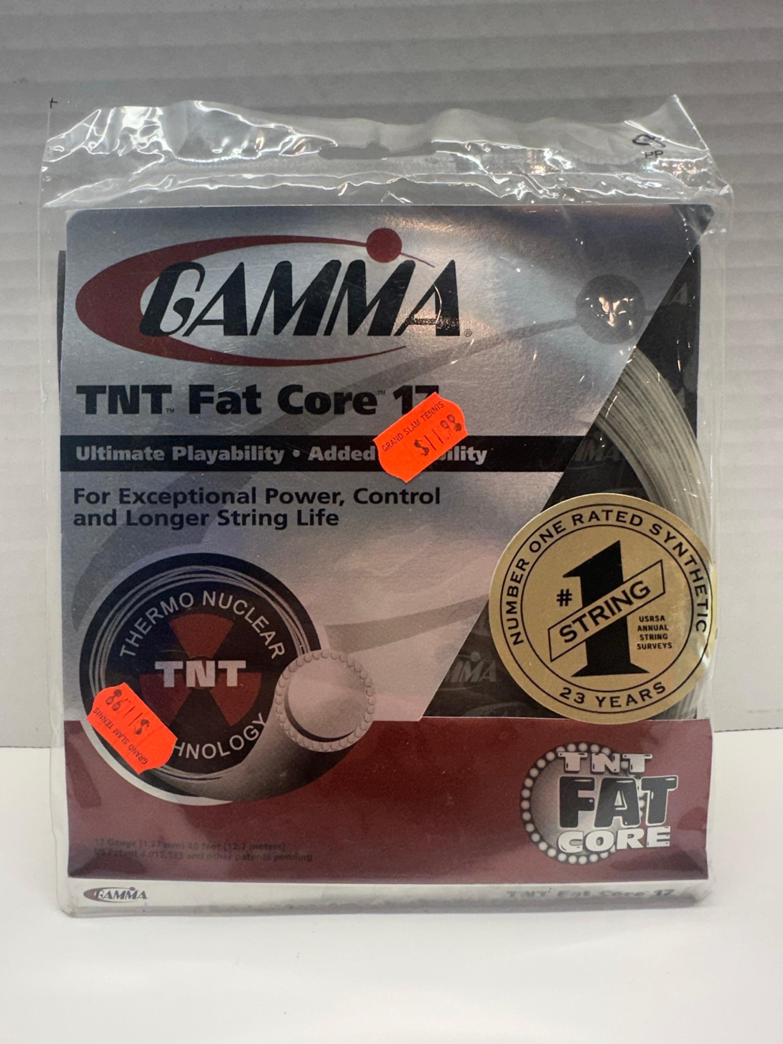 Gamma TNT Fat Core 17 Gauge Tennis Racket String 40 Feet