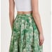MAX MARA STUDIO Palla Tropical Print Button Down Midi Skirt Size 10 NEW