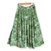 MAX MARA STUDIO Palla Tropical Print Button Down Midi Skirt Size 10 NEW