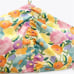 ZARA Floral Satin Ruched Front Smocked Back Adjustable Halter Crop Top Size XL