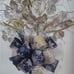 Gold and Silver Glitter Snow Flakes Tree Topper, Christmas Tree Topper.