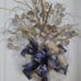 Gold and Silver Glitter Snow Flakes Tree Topper, Christmas Tree Topper.