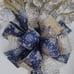 Gold and Silver Glitter Snow Flakes Tree Topper, Christmas Tree Topper.