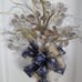 Gold and Silver Glitter Snow Flakes Tree Topper, Christmas Tree Topper.