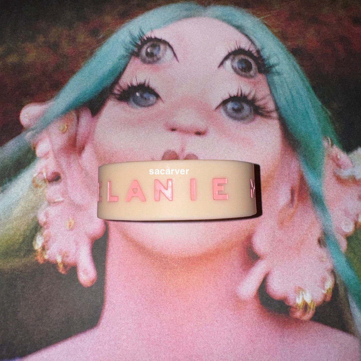 melanie martinez pink crybaby era rubber bracelet