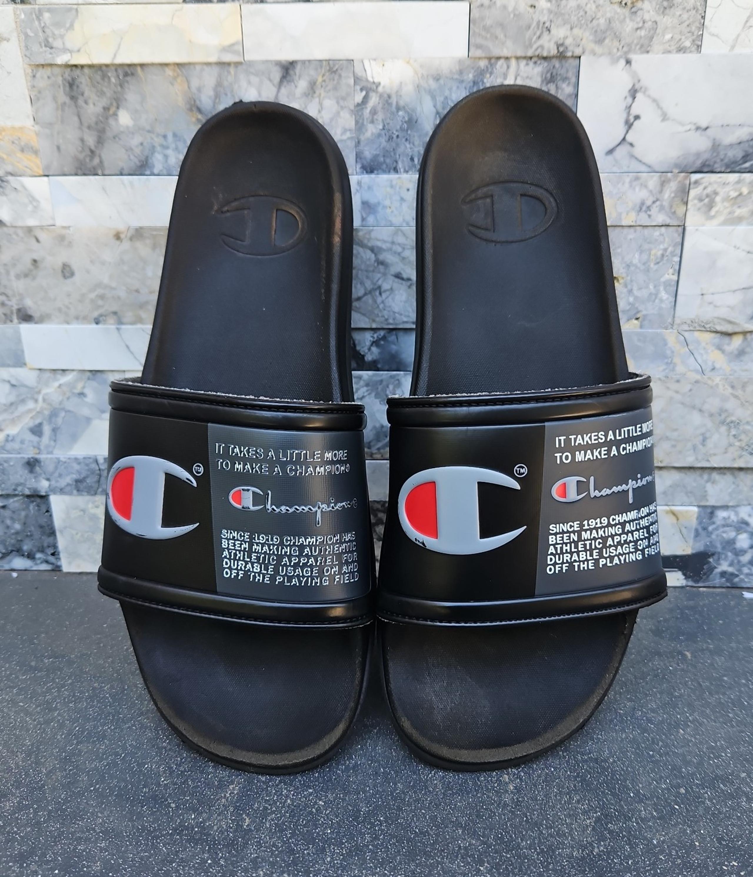 CHAMPION IPO Squish Logo Men's Sport Slides Sandals size 10
