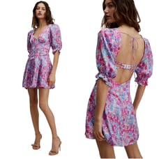 NWT! For Love & Lemons Angie Mini Dress - Size Medium (MSRP 248)
