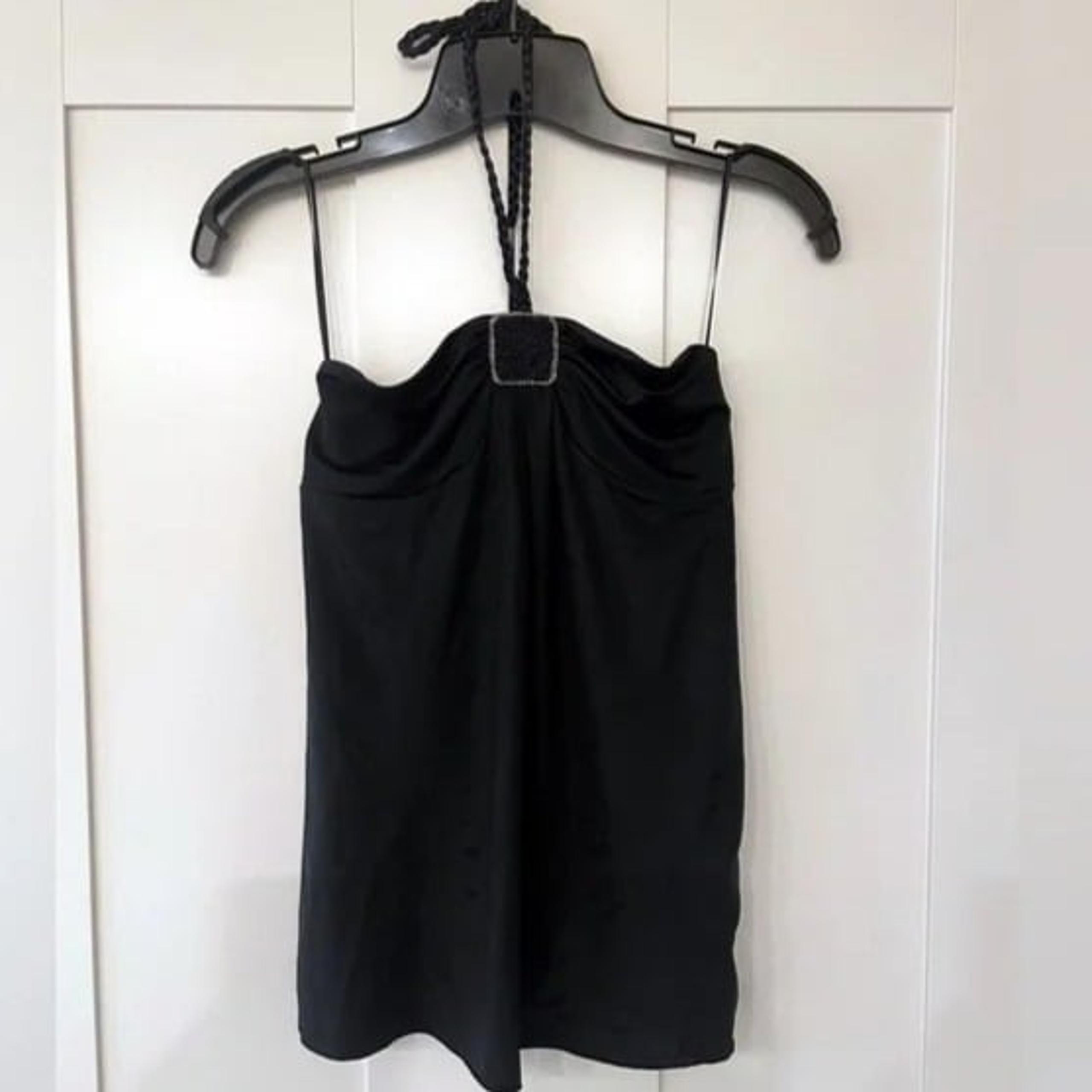 NWT Women Express Halter Top Black Size S