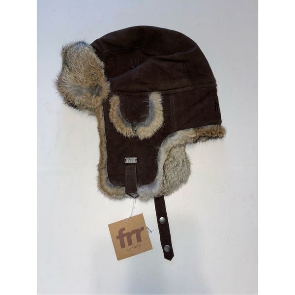 Frr Canada Trapper Hat Size L Genuine Rabbit Fur Hat
