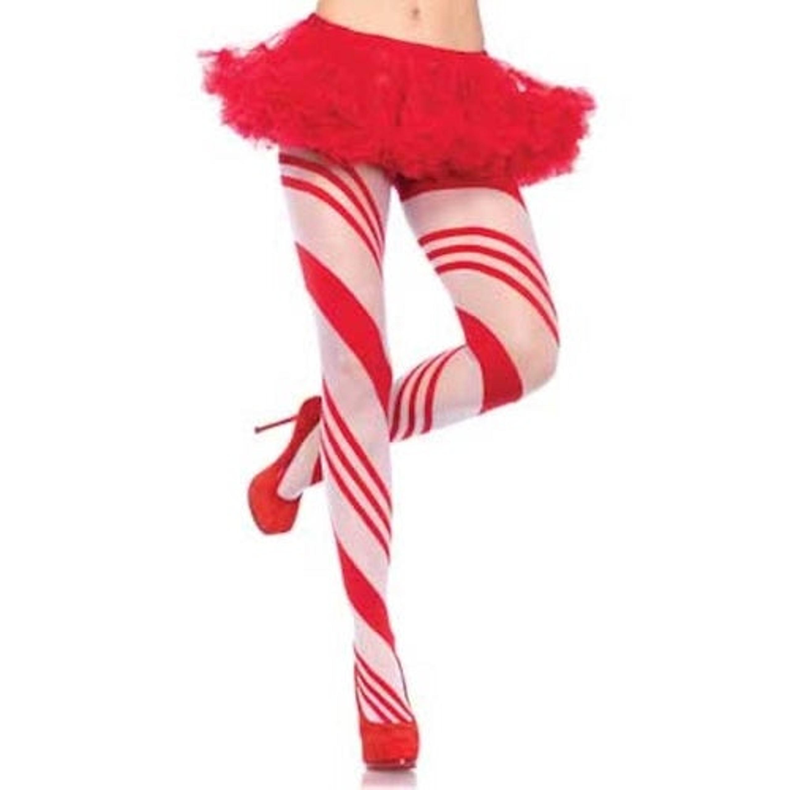 Arya sheer candy striped tights