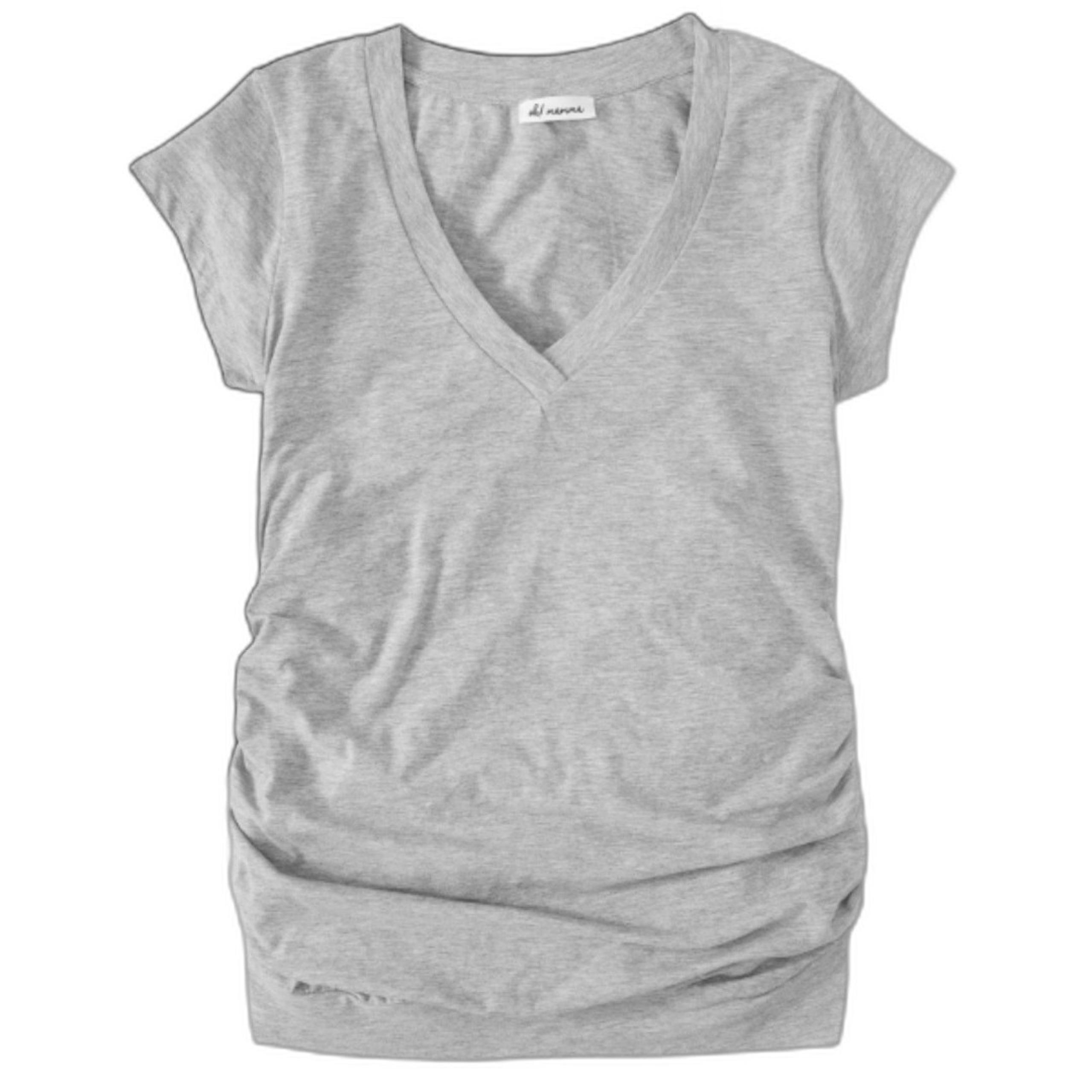 Oh! Mamma Maternity Women V-Neck T-Shirt- XLarge