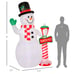 8 ft LED Light Up Snowman Christmas Decoration