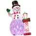 8 ft LED Light Up Snowman Christmas Decoration
