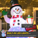 8 ft LED Light Up Snowman Christmas Decoration