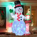 8 ft LED Light Up Snowman Christmas Decoration