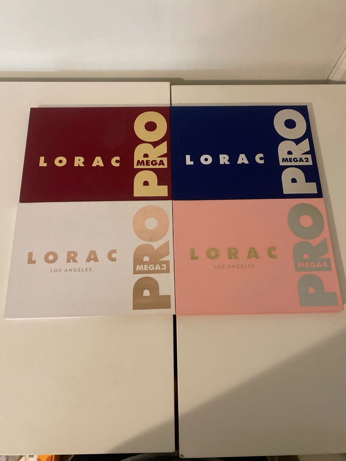 Bundle of 4 Lorac Mega Pro 1, 2, 3, & 4