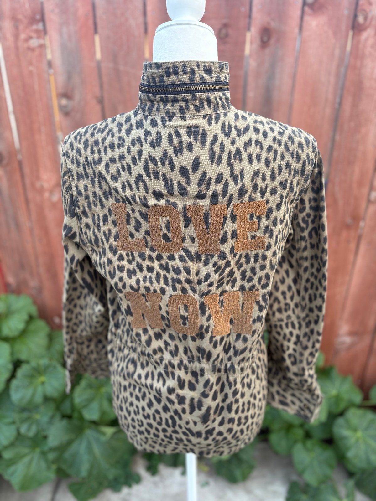 Zadig & Voltaire Kayaka Canvas Leo Jacket Love Now Women’s Size Small