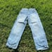 90s Y2k Vintage South Pole Baggy Wide Leg Denim Jeans Tweed Pocket 34 Rocawear