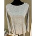Muche et Muchette Sweater Womens Ribbed Pullover Side Slits Ties wide cuffs grey