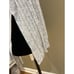 Muche et Muchette Sweater Womens Ribbed Pullover Side Slits Ties wide cuffs grey