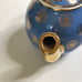 VINTAGE Hall Teapot Blue Gold Gilding Daisy MCM 04.9 GL 10 Cup Made In USA