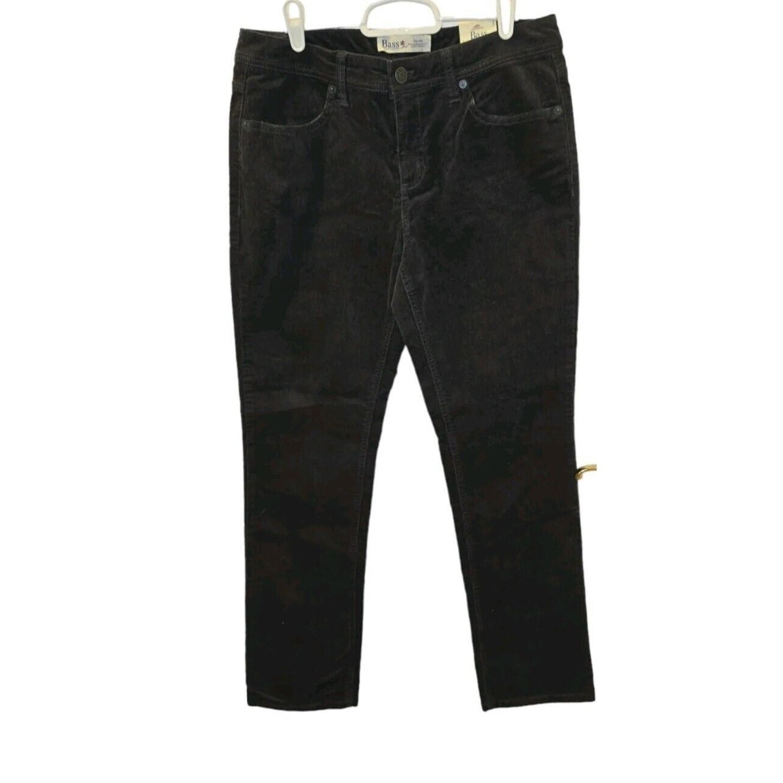 Bass GH Bass & Company Corduroy Pants Size 8  Regular Womens Brown Straight Leg