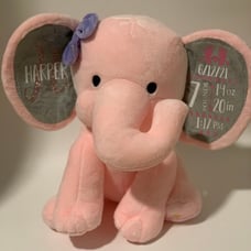 Personalized birth stats elephant
