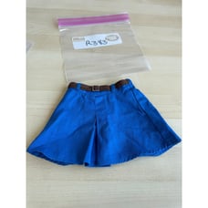 R383 American girl doll Molly dude ranch western outfit cowgirl skirt blue