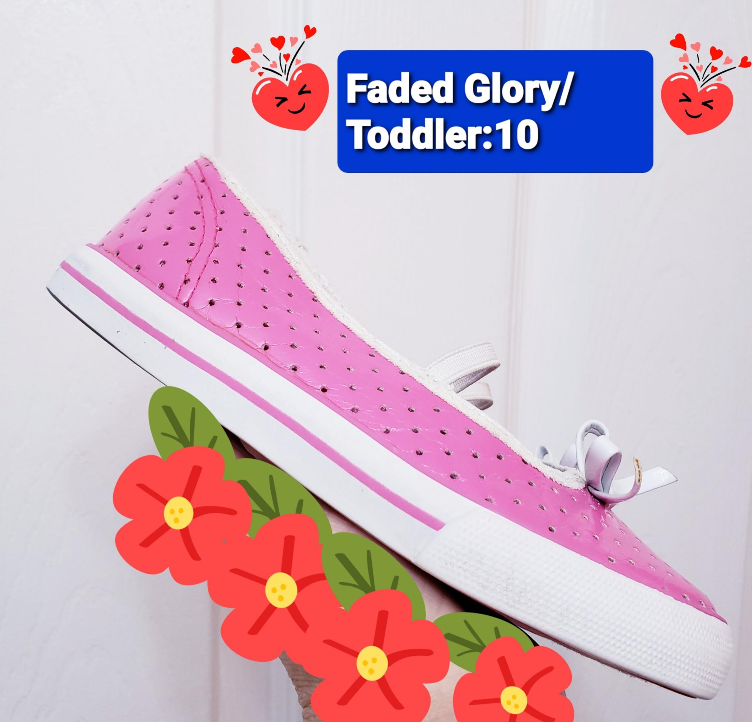 Feded Glory Toddler Girls mary-jane shoes Sz: 10