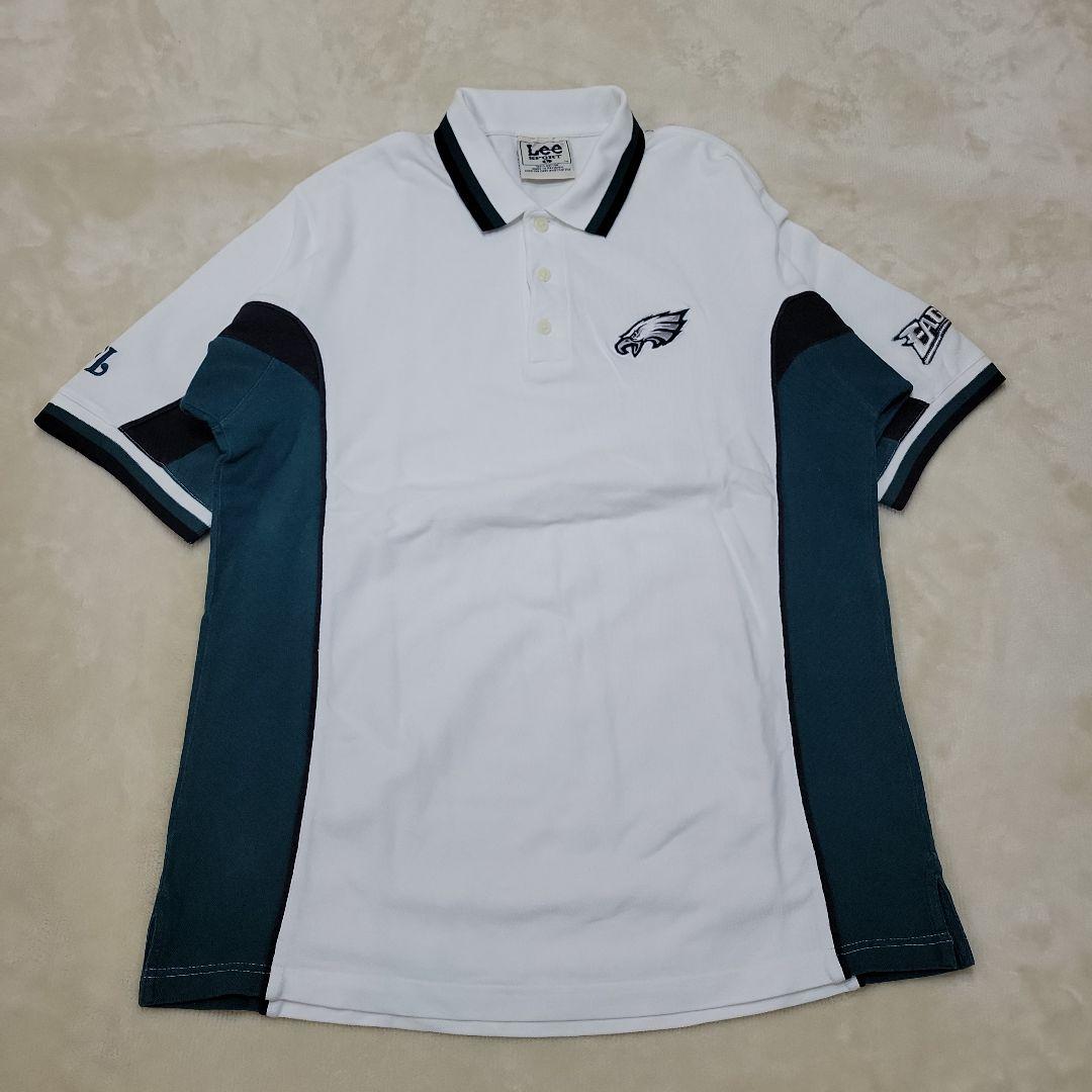 【Rare L☆US Import Lee 90s】NFL Eagles Embroidered Polo Shirt