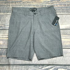 Travis Mathew Men's Grommet Textured Grey Plaid Golf Shorts Size 30 NWT 95