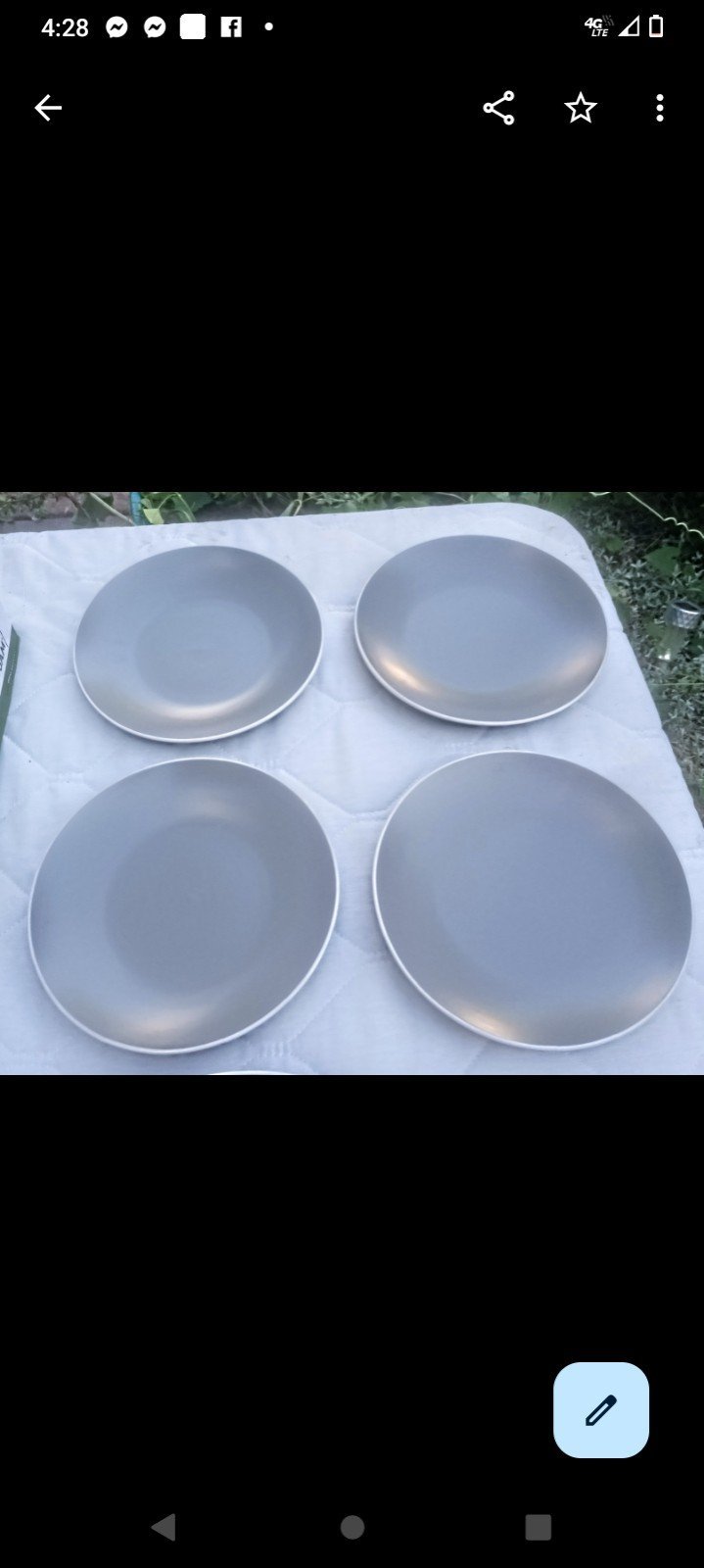 Sasaki 8 colorstone salad plates in matte gray - perfect !