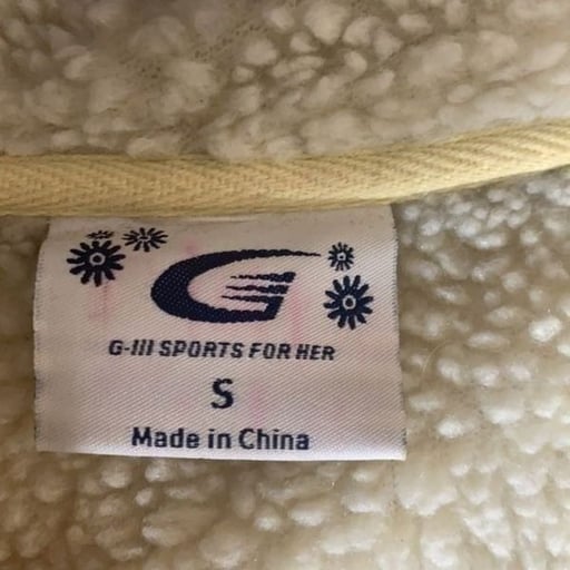 G-III San Francisco Giants Brown Heart Full Zip Hoodie Size Small