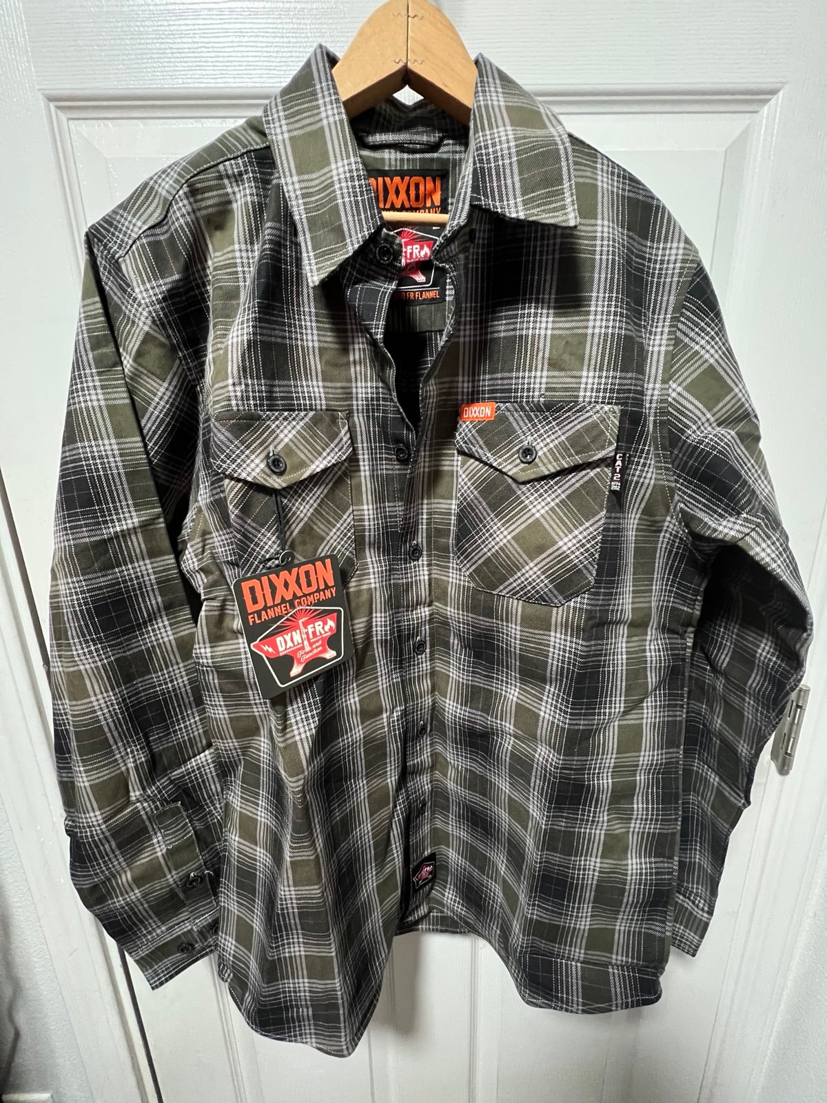 Dixxon Flannel Wildland FR Shirt Mens Medium Green Fire Flame Resistant NEW NWT