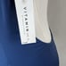 NEW Vitamin A Swimwear Leah One Piece Bathing Suit Ink Navy Blue Size Large