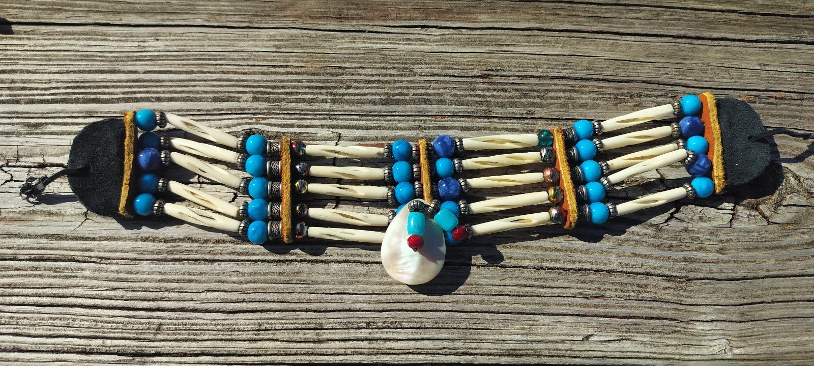 Gorgeous Authentic Native American Choker 25in
