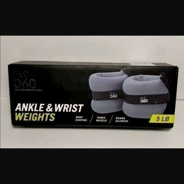 *NEW* FLO 360 Ankle Wrist Weights Pair 2.5 lb each - 2 (Total 5 lbs) Purple New