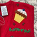 Bobbie Brooks Red Christmas Sweater Vest Large Holiday Grandmacore Kidcore