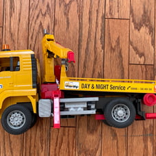 Bruder Day & Night Service Wrecker Tow Truck Yellow Made in Germany SU