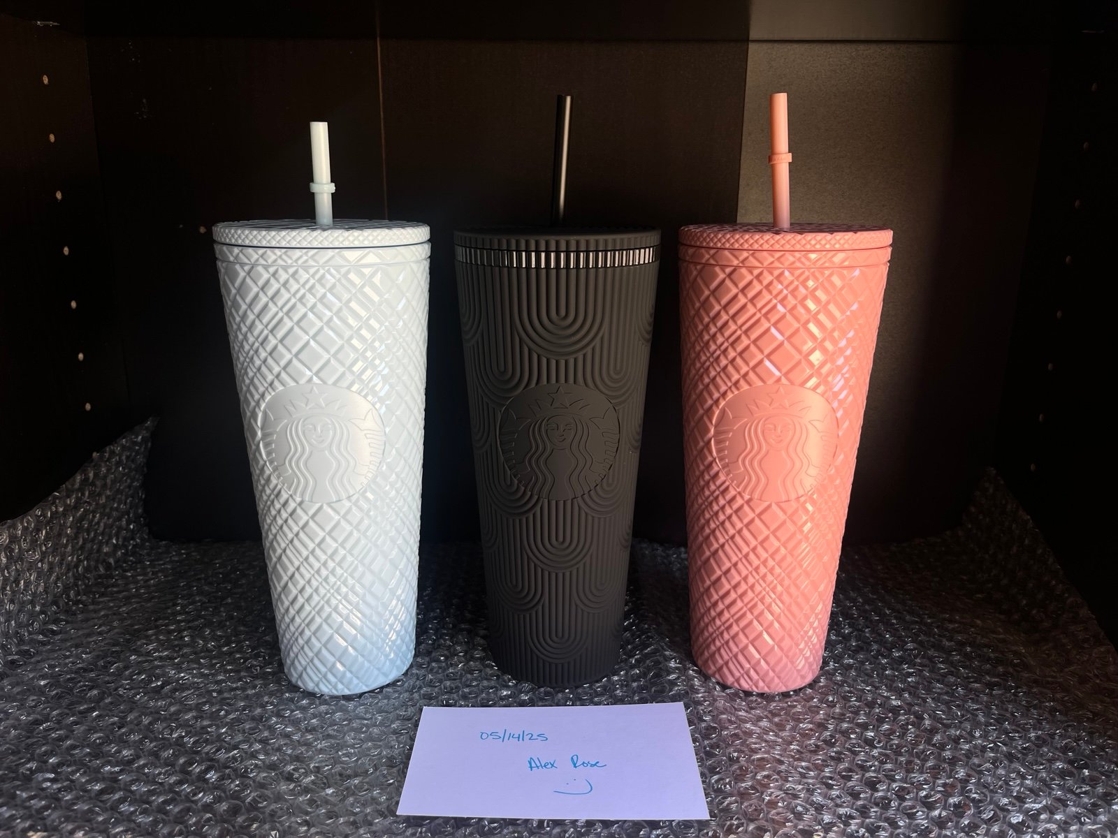 Starbucks Indonesia LOT w/ Matte Black Scales, Blue & Coral Jewel