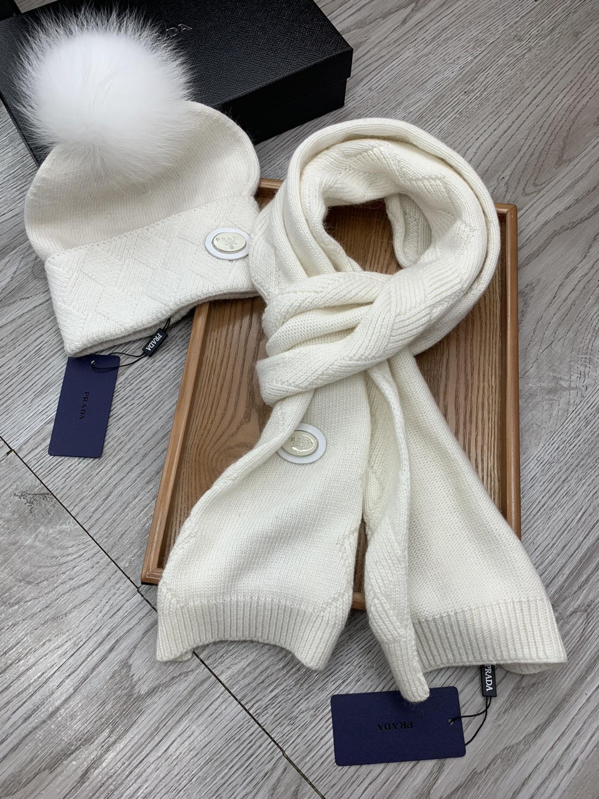 Hair ball hat scarf suit